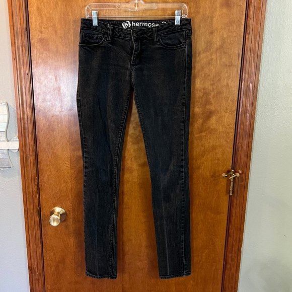 Bullhead Denim - Bullhead Hermosa Super Skinny Black Jeans - Long Inseam!